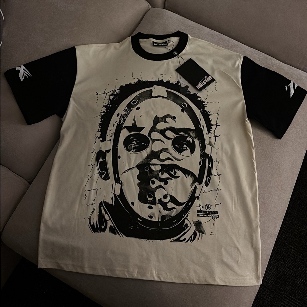 Mishka Black and Cream Graphic Tee